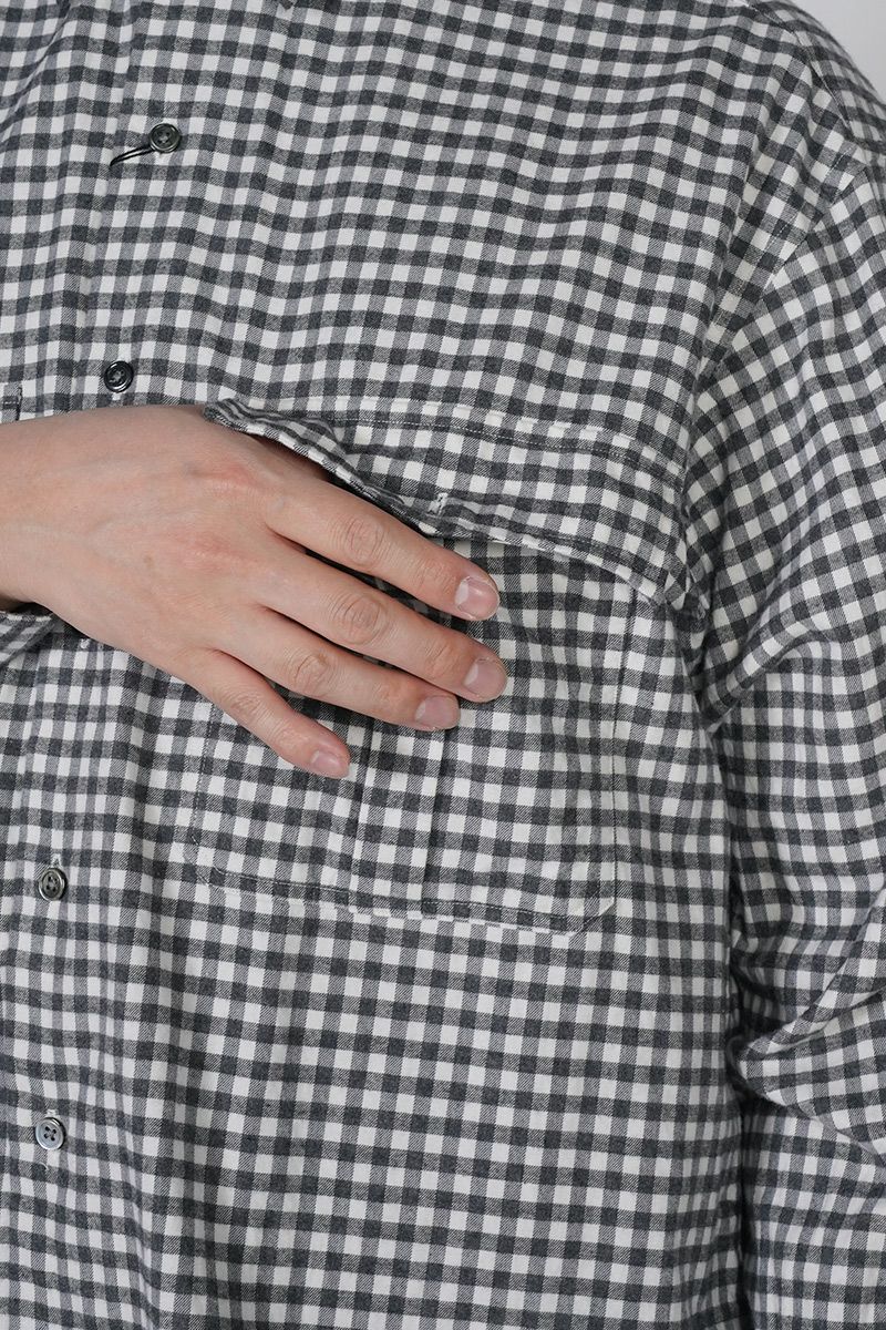 Porter Classic(ポータークラシック) ROLL UP FLANNEL GINGHAM CHECK SHIRT ロールアップフランネルギンガムチェックシャツ PC-016-3684