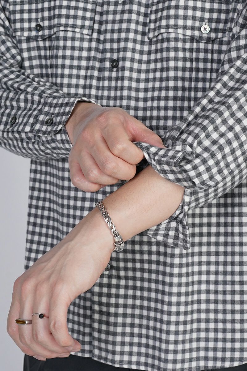 Porter Classic(ポータークラシック) ROLL UP FLANNEL GINGHAM CHECK SHIRT ロールアップフランネルギンガムチェックシャツ PC-016-3684