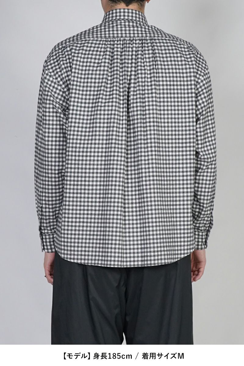 Porter Classic(ポータークラシック) ROLL UP FLANNEL GINGHAM CHECK SHIRT ロールアップフランネルギンガムチェックシャツ PC-016-3684