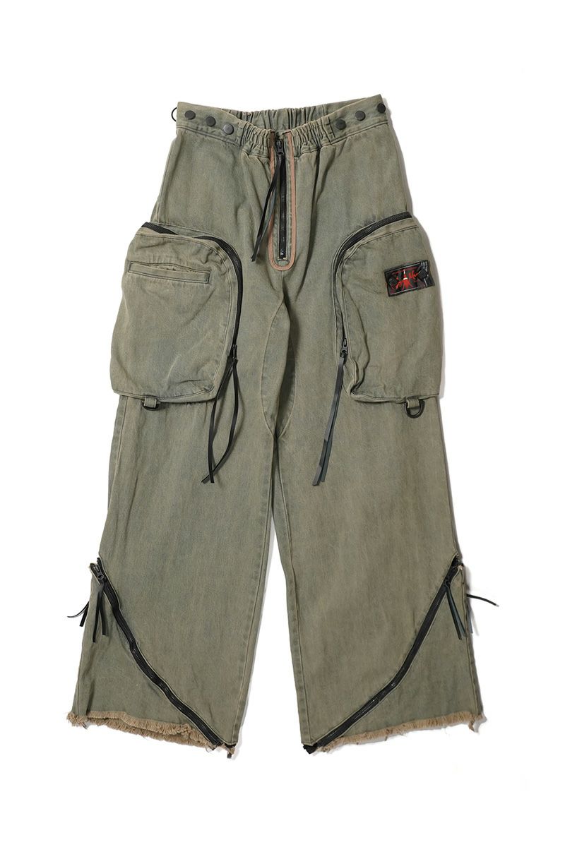  SYUMAN.(シュウマン) > SYUMAN.(シュウマン) Parachute cargo trousers by Dust sax 25FW-MS001-A 