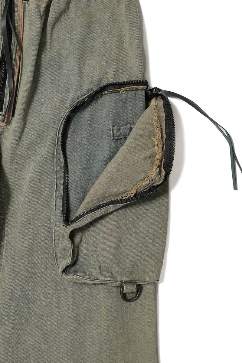  SYUMAN.(シュウマン) > SYUMAN.(シュウマン) Parachute cargo trousers by Dust sax 25FW-MS001-A 