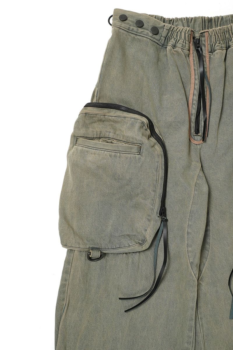  SYUMAN.(シュウマン) > SYUMAN.(シュウマン) Parachute cargo trousers by Dust sax 25FW-MS001-A 