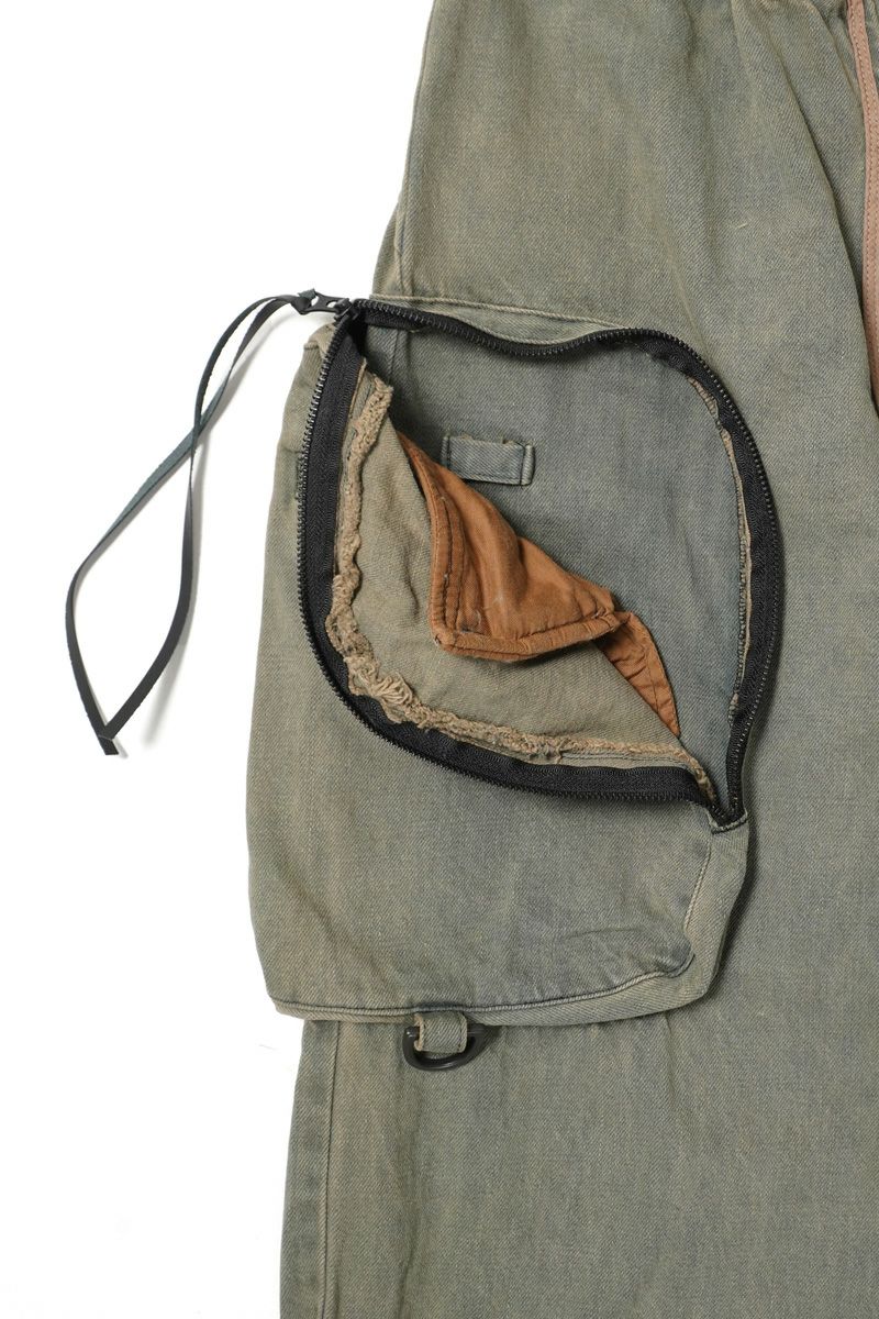  SYUMAN.(シュウマン) > SYUMAN.(シュウマン) Parachute cargo trousers by Dust sax 25FW-MS001-A 
