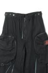  SYUMAN.(シュウマン) > SYUMAN.(シュウマン) Parachute cargo trousers by Blk 25FW-MS001-B