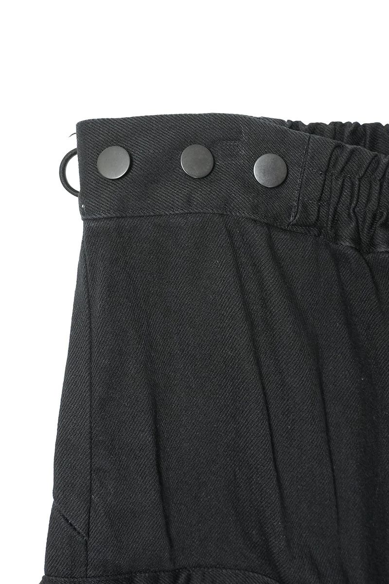  SYUMAN.(シュウマン) > SYUMAN.(シュウマン) Parachute cargo trousers by Blk 25FW-MS001-B