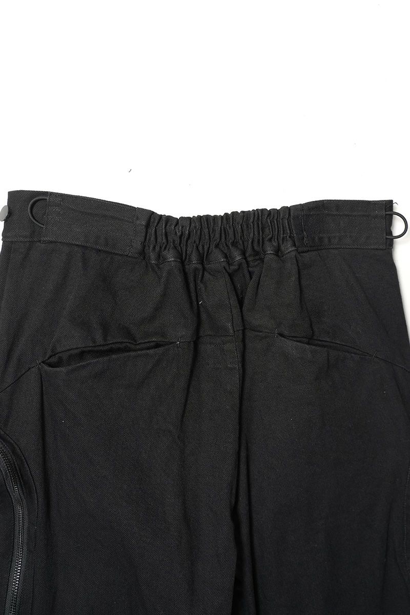  SYUMAN.(シュウマン) > SYUMAN.(シュウマン) Parachute cargo trousers by Blk 25FW-MS001-B