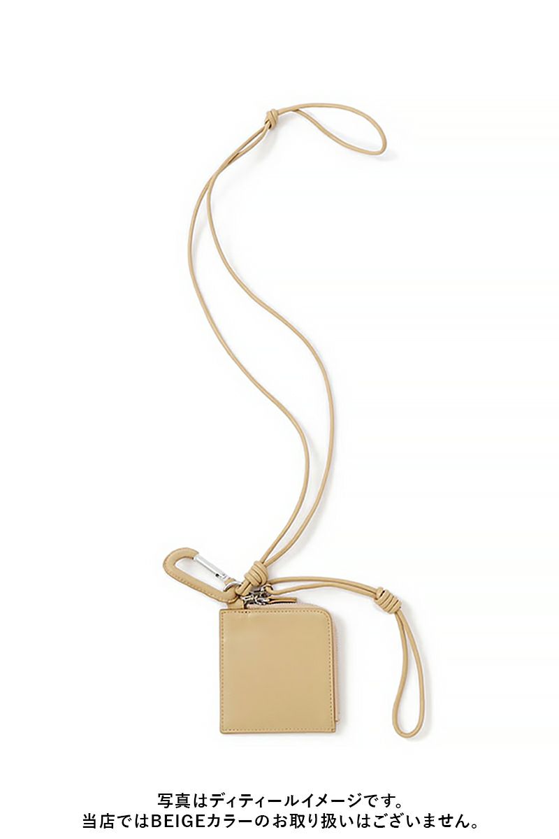 ETRE TOKYO(エトレトウキョウ) レザーコードカラビナスクエアパース 1225679111