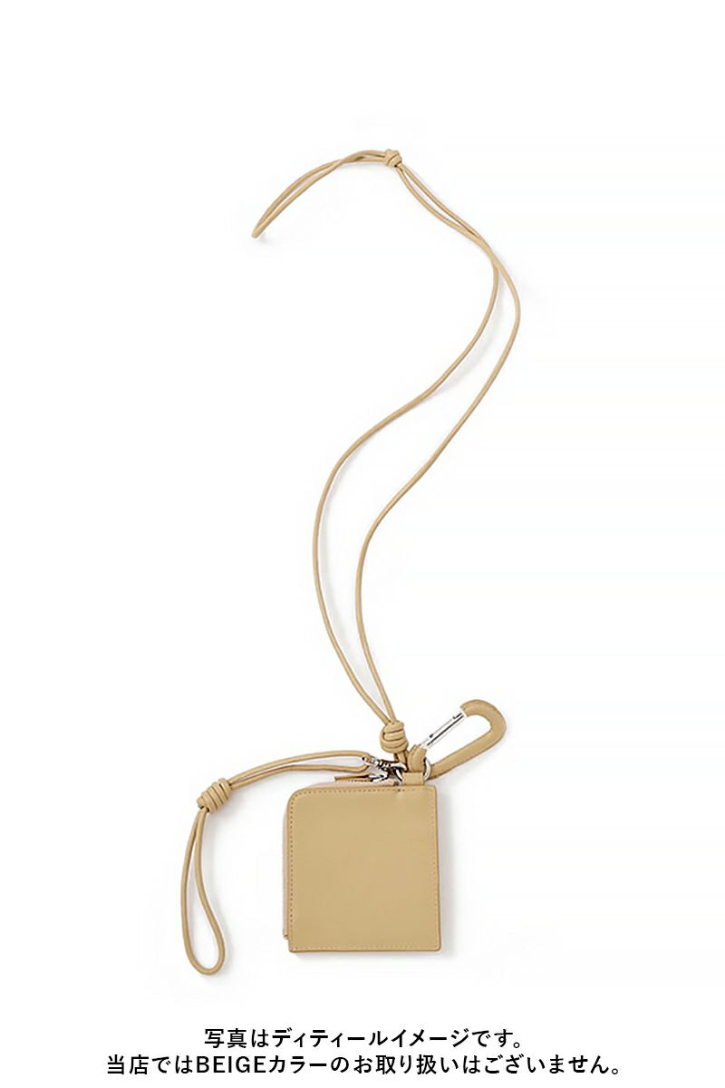 ETRE TOKYO(エトレトウキョウ) レザーコードカラビナスクエアパース 1225679111