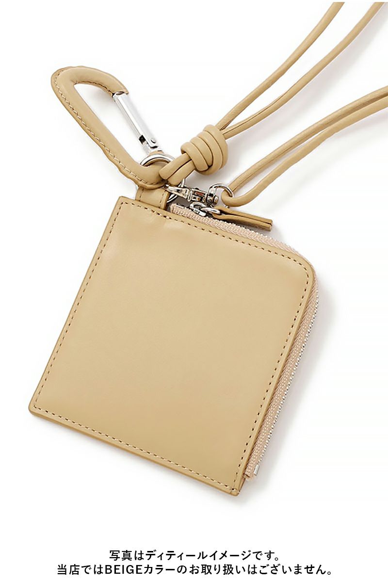 ETRE TOKYO(エトレトウキョウ) レザーコードカラビナスクエアパース 1225679111