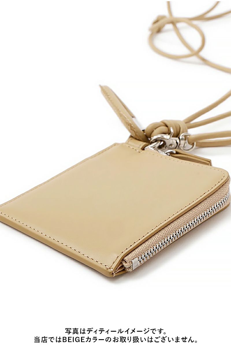 ETRE TOKYO(エトレトウキョウ) レザーコードカラビナスクエアパース 1225679111