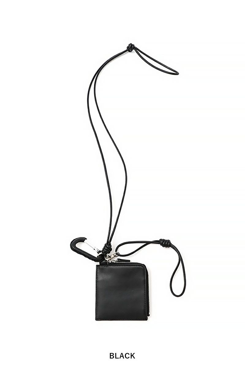 ETRE TOKYO(エトレトウキョウ) レザーコードカラビナスクエアパース 1225679111