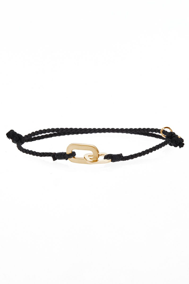 XOLO(ショロ) Connect with Hair Line Link Silk Code Braceret -Gold- コネクトヘアーラインリンクシルクコードブレスレット XOCB006G