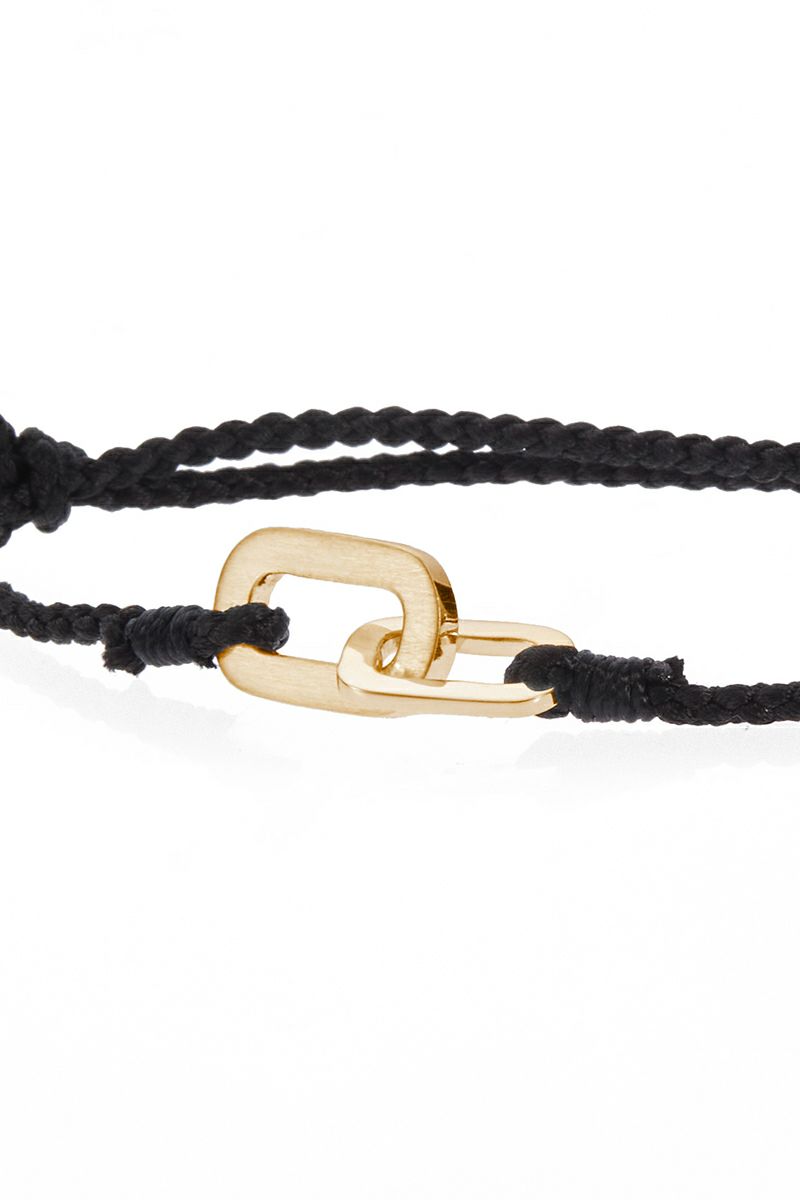 XOLO(ショロ) Connect with Hair Line Link Silk Code Braceret -Gold- コネクトヘアーラインリンクシルクコードブレスレット XOCB006G