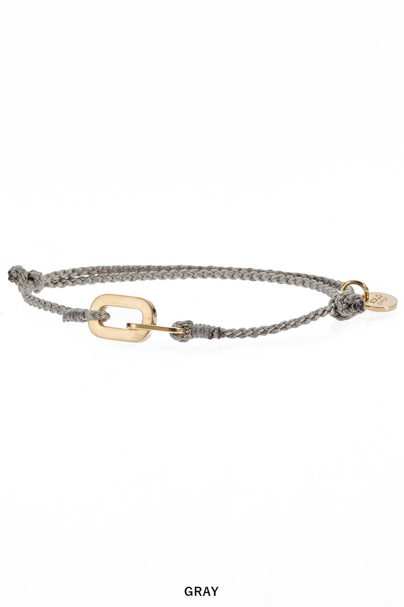 XOLO(ショロ) Connect with Hair Line Link Silk Code Braceret -Gold- コネクトヘアーラインリンクシルクコードブレスレット XOCB006G