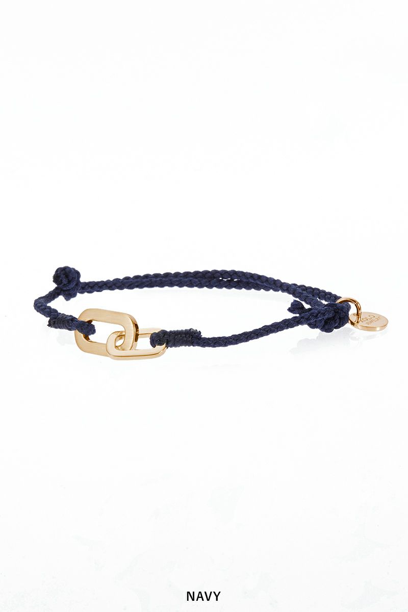 XOLO(ショロ) Connect with Hair Line Link Silk Code Braceret -Gold- コネクトヘアーラインリンクシルクコードブレスレット XOCB006G