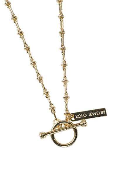 XOLO(ショロ) Oval Solid Link Necklace -2mm- GOLD オーバルソリッドリンクネックレス ゴールド XON059-G