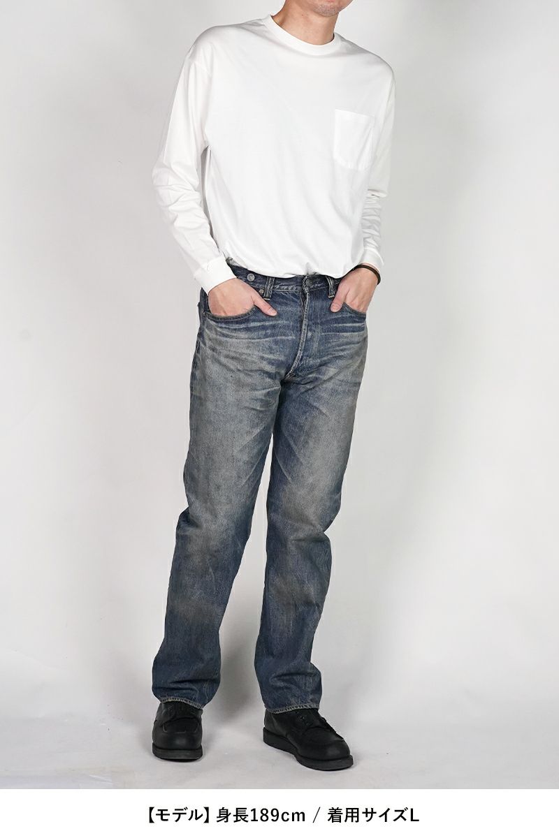 SAINT Mxxxxxx(セントマイケル) SM-HR1-0000-C60 / BerBerJin DENIM PNT / 5PKTS DAMAGE / BLUE ベルベルジン 5ポケット ダメージパンツ