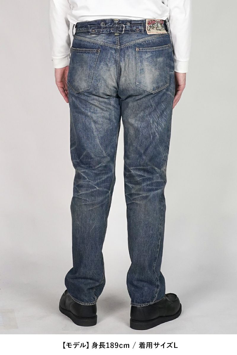 SAINT Mxxxxxx(セントマイケル) SM-HR1-0000-C60 / BerBerJin DENIM PNT / 5PKTS DAMAGE / BLUE ベルベルジン 5ポケット ダメージパンツ