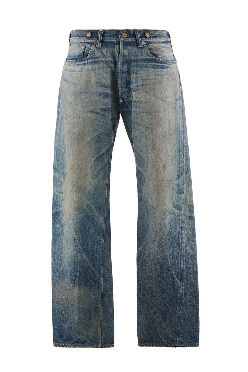 SAINT Mxxxxxx(セントマイケル) SM-HR1-0000-C60 / BerBerJin DENIM PNT / 5PKTS DAMAGE / BLUE ベルベルジン 5ポケット ダメージパンツ