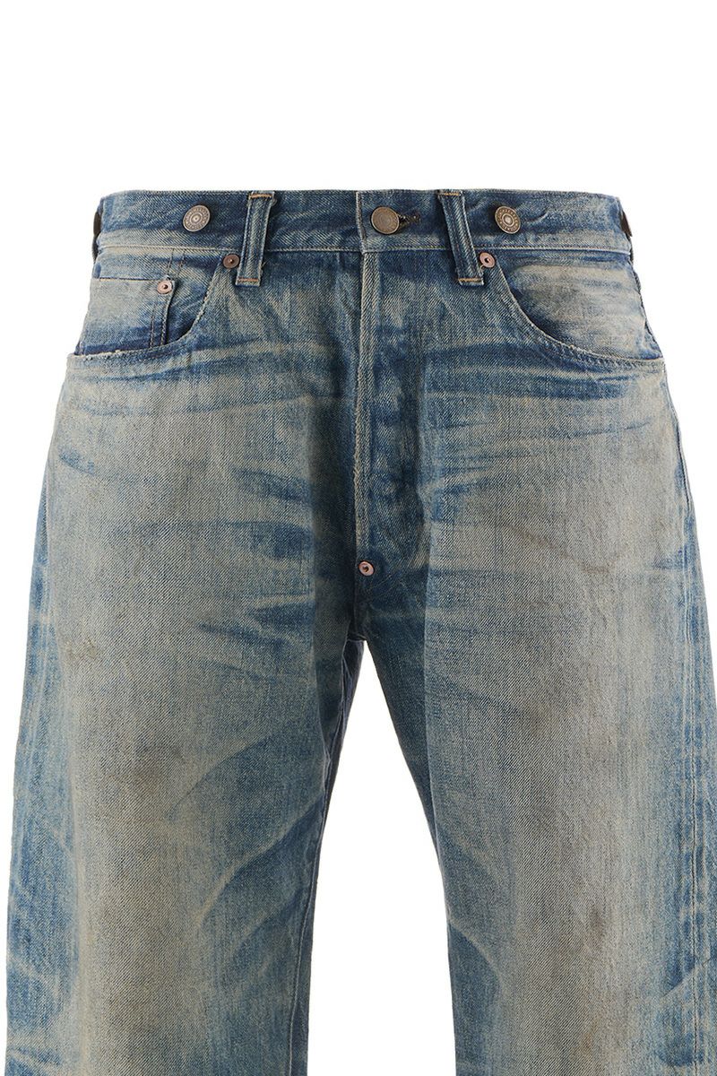 SAINT Mxxxxxx(セントマイケル) SM-HR1-0000-C60 / BerBerJin DENIM PNT / 5PKTS DAMAGE / BLUE ベルベルジン 5ポケット ダメージパンツ