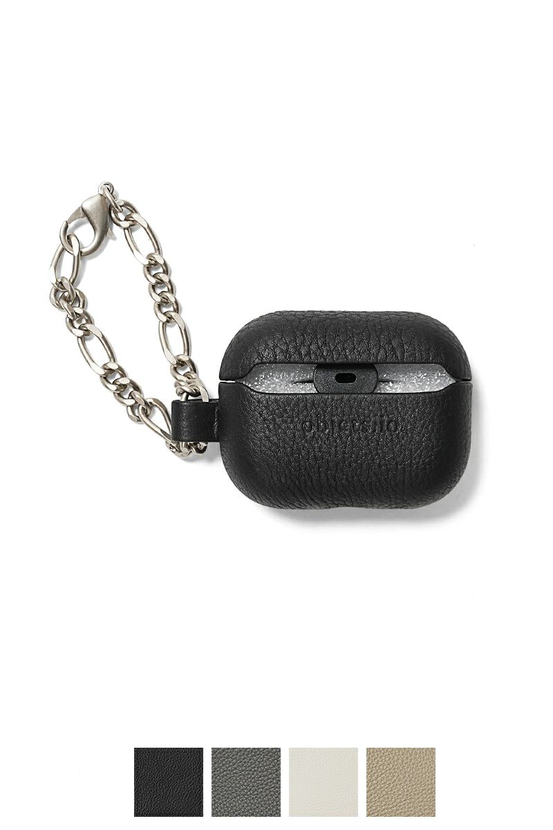 objcts.io(オブジェクツアイオー) チェーン付レザーAirPods Proケース【第1・2世代対応】