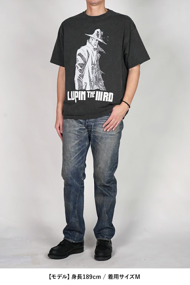 SUGAR PUNCH(シュガーパンチ) SS T-Shirt (ZENIGATA/LUPIN) 半袖Tシャツ 銭形 ルパン LUPIN THE IIIRD THE MOVIE 不死身の血族 TLPM25AM002