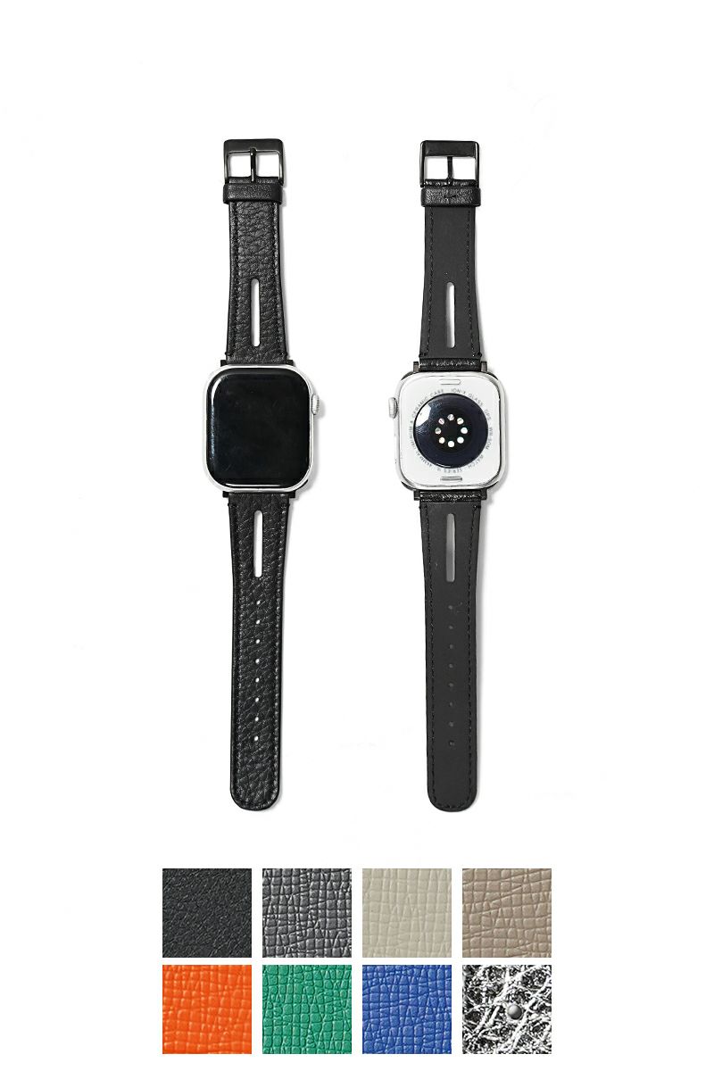objcts.io(オブジェクツアイオー) レザーハイブリッドバンド for Apple Watch Large