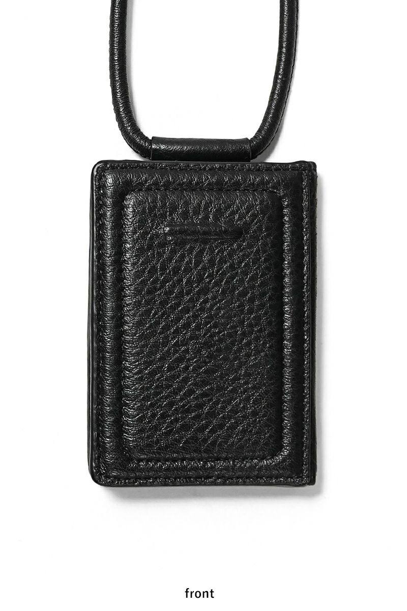 objcts.io(オブジェクツアイオー) iPhoneアクセサリー ストラップ付レザーカードケース