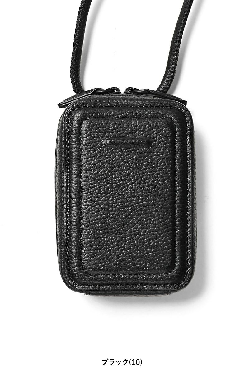 objcts.io(オブジェクツアイオー) iPhoneアクセサリー ストラップ付レザーマイクロバッグ