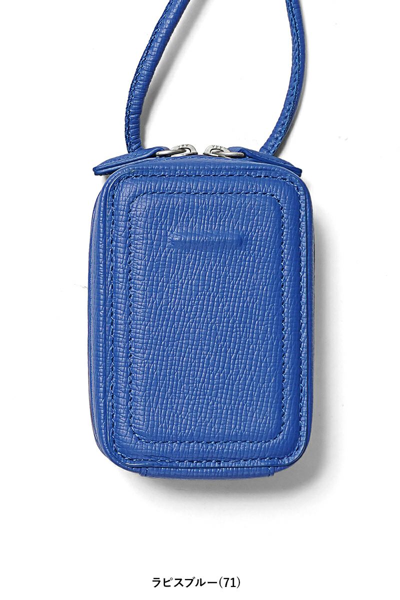 objcts.io(オブジェクツアイオー) iPhoneアクセサリー ストラップ付レザーマイクロバッグ