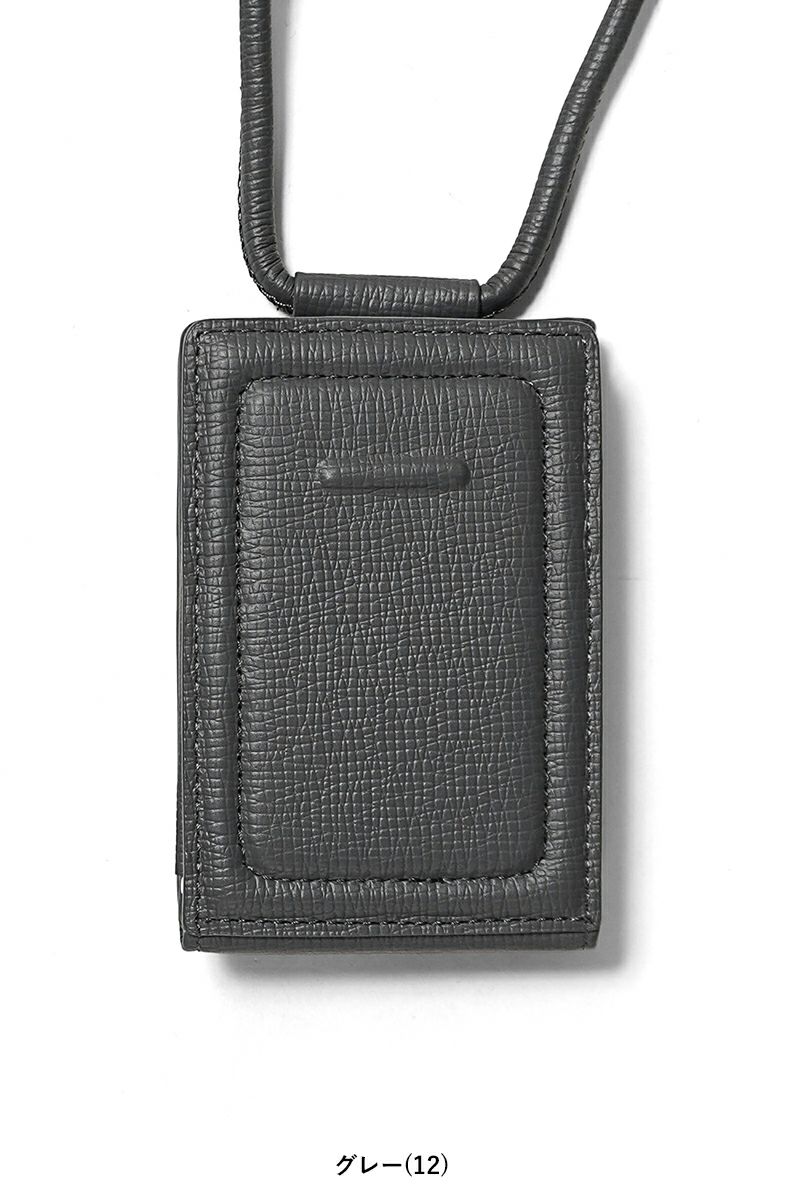 objcts.io(オブジェクツアイオー) iPhoneアクセサリー ストラップ付レザーウォレット