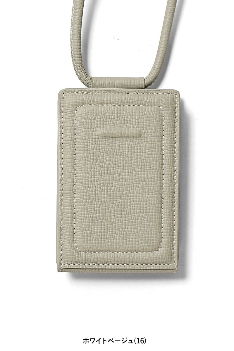 objcts.io(オブジェクツアイオー) iPhoneアクセサリー ストラップ付レザーウォレット