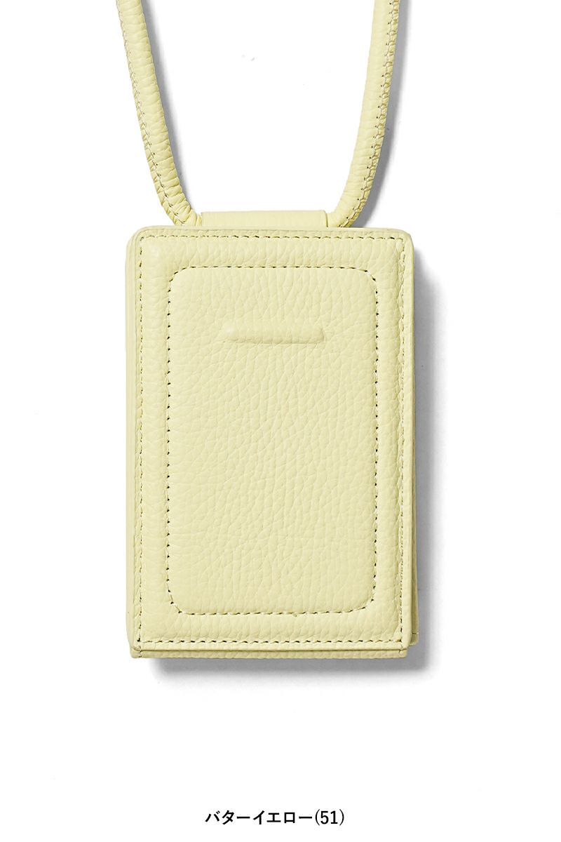 objcts.io(オブジェクツアイオー) iPhoneアクセサリー ストラップ付レザーウォレット