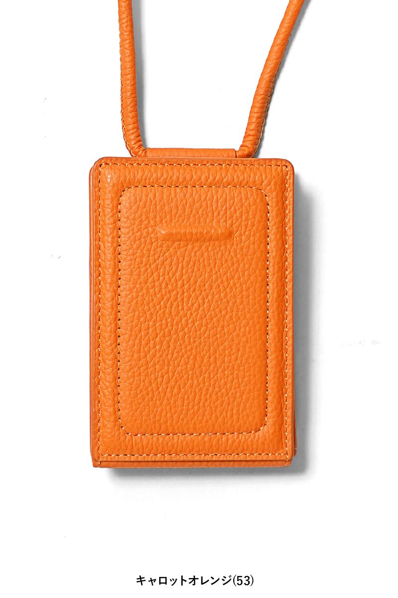 objcts.io(オブジェクツアイオー) iPhoneアクセサリー ストラップ付レザーウォレット