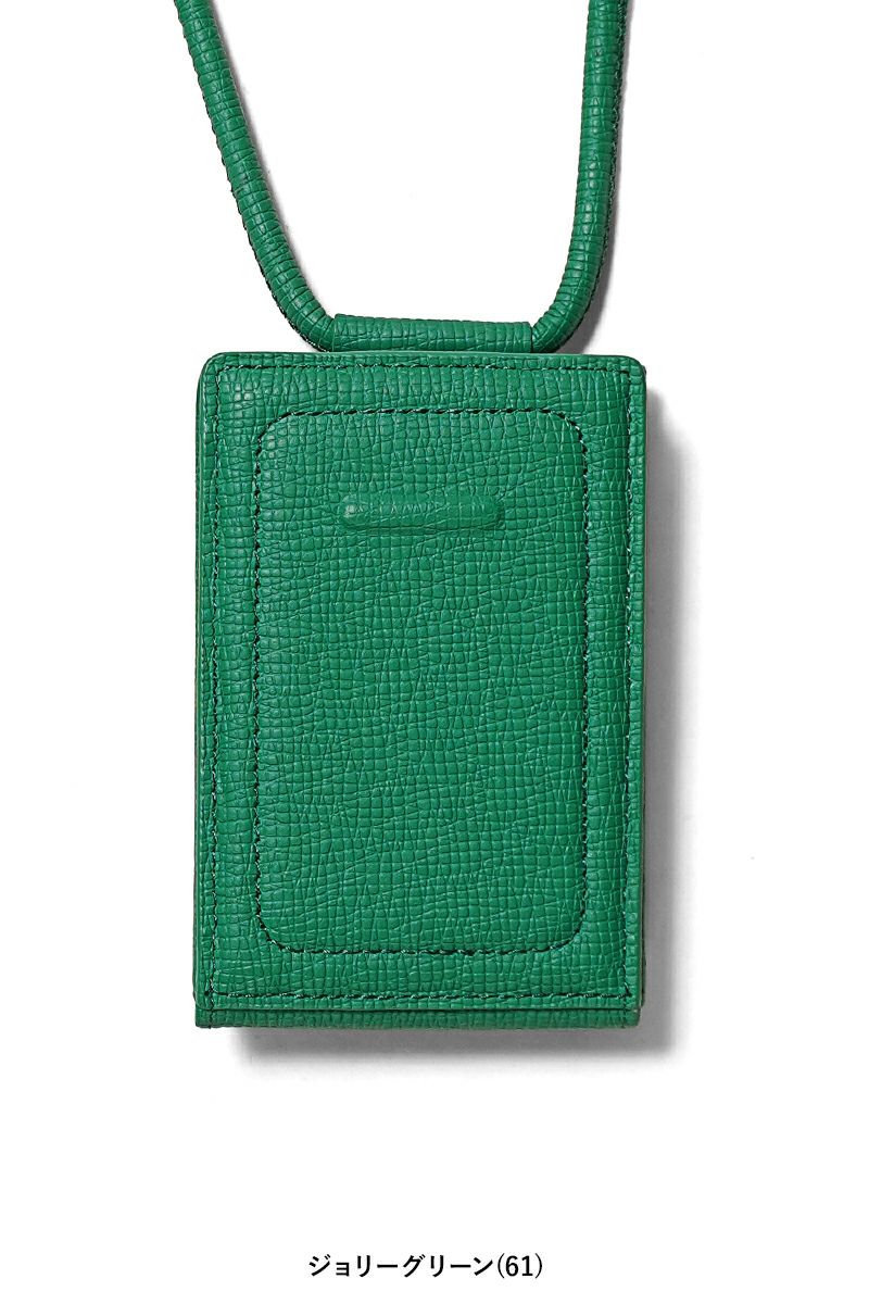 objcts.io(オブジェクツアイオー) iPhoneアクセサリー ストラップ付レザーウォレット