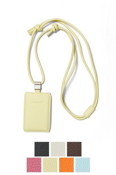 objcts.io(オブジェクツアイオー) iPhoneアクセサリー デタッチャブルストラップ付レザースリムカードホルダー