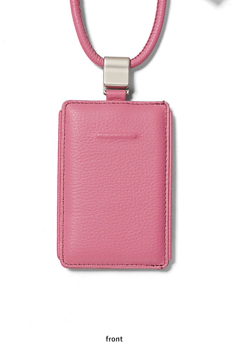 objcts.io(オブジェクツアイオー) iPhoneアクセサリー デタッチャブルストラップ付レザースリムカードホルダー