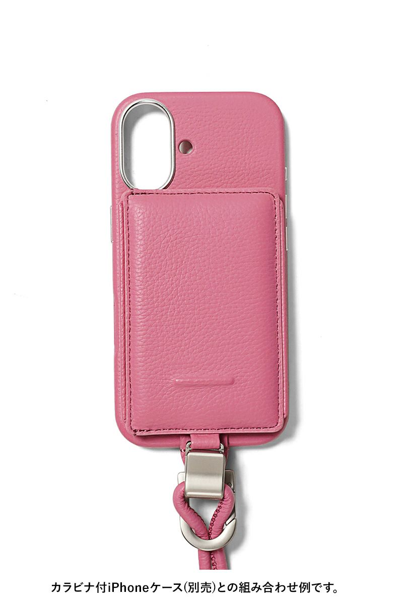 objcts.io(オブジェクツアイオー) iPhoneアクセサリー デタッチャブルストラップ付レザースリムカードホルダー