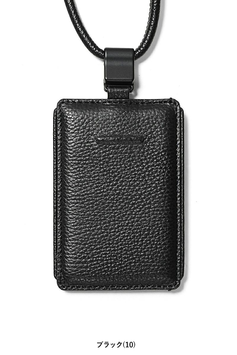 objcts.io(オブジェクツアイオー) iPhoneアクセサリー デタッチャブルストラップ付レザースリムカードホルダー