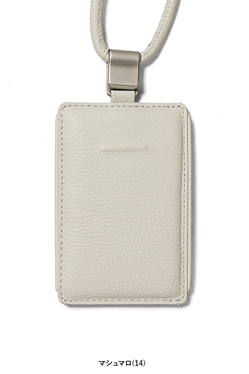 objcts.io(オブジェクツアイオー) iPhoneアクセサリー デタッチャブルストラップ付レザースリムカードホルダー