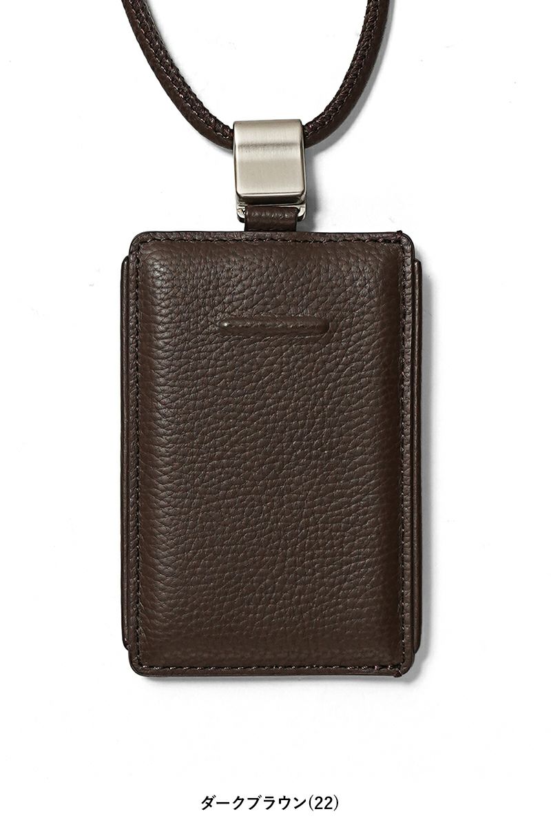 objcts.io(オブジェクツアイオー) iPhoneアクセサリー デタッチャブルストラップ付レザースリムカードホルダー