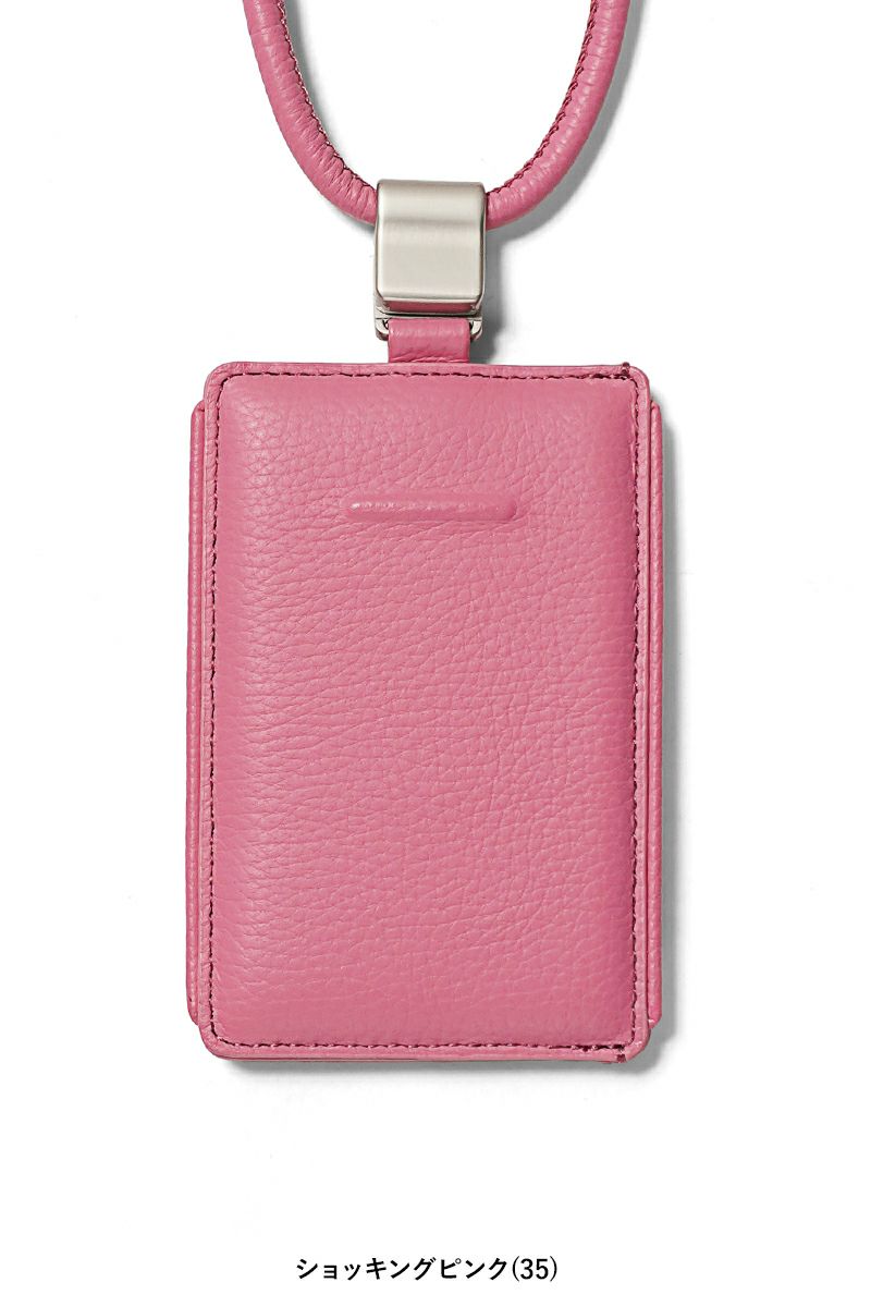 objcts.io(オブジェクツアイオー) iPhoneアクセサリー デタッチャブルストラップ付レザースリムカードホルダー