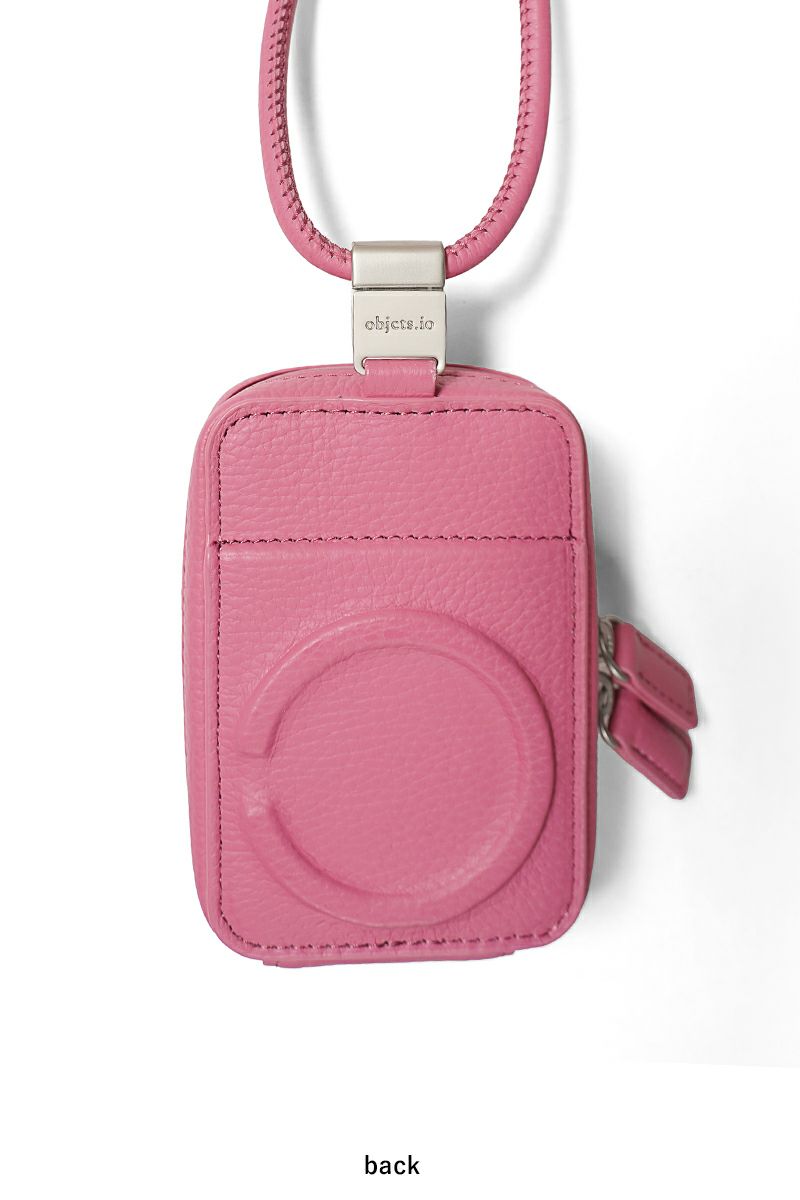 objcts.io(オブジェクツアイオー) iPhoneアクセサリー デタッチャブルストラップ付レザーマイクロバッグ
