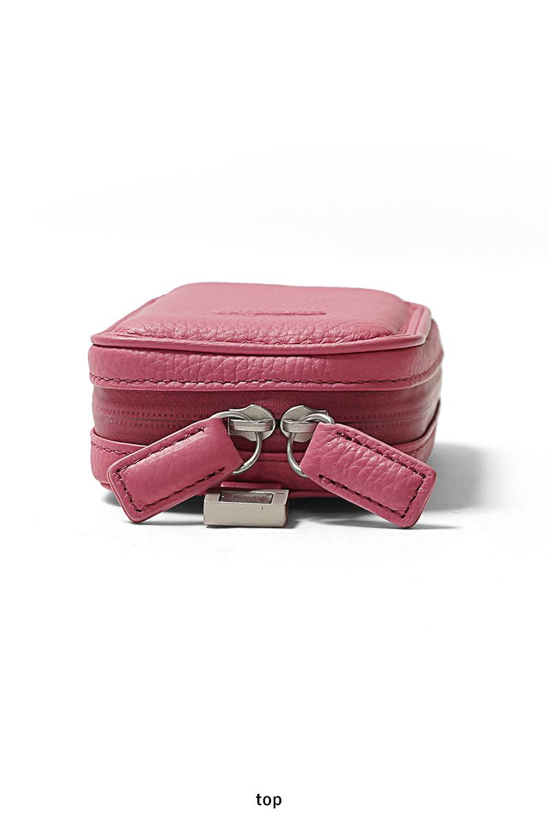 objcts.io(オブジェクツアイオー) iPhoneアクセサリー デタッチャブルストラップ付レザーマイクロバッグ