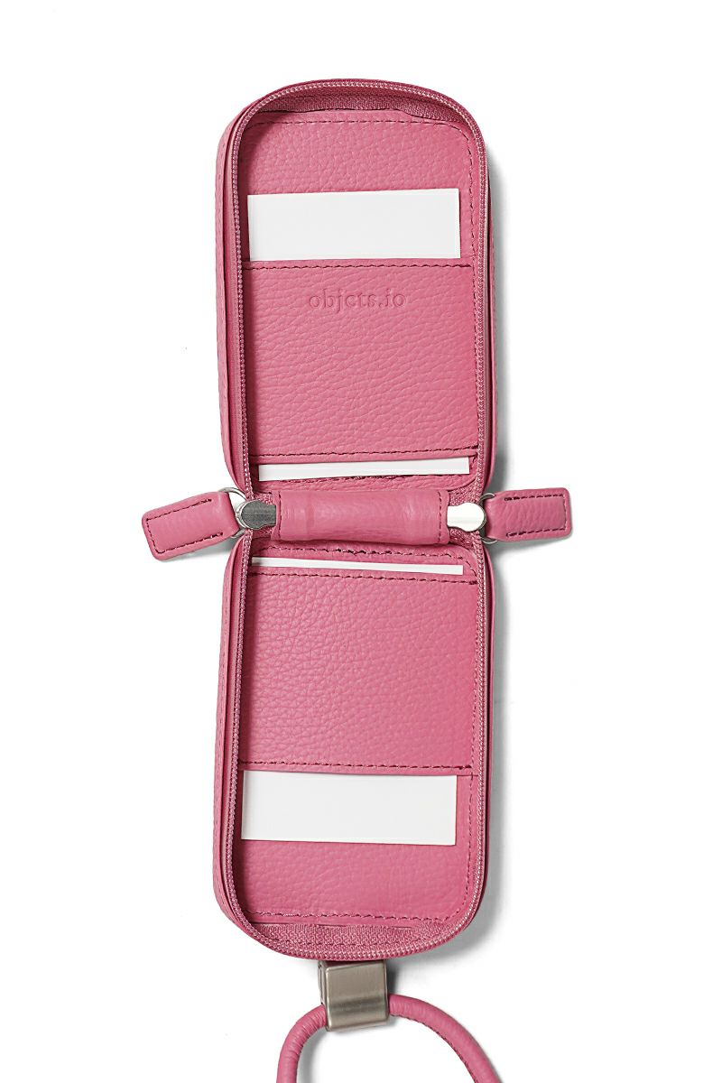 objcts.io(オブジェクツアイオー) iPhoneアクセサリー デタッチャブルストラップ付レザーマイクロバッグ