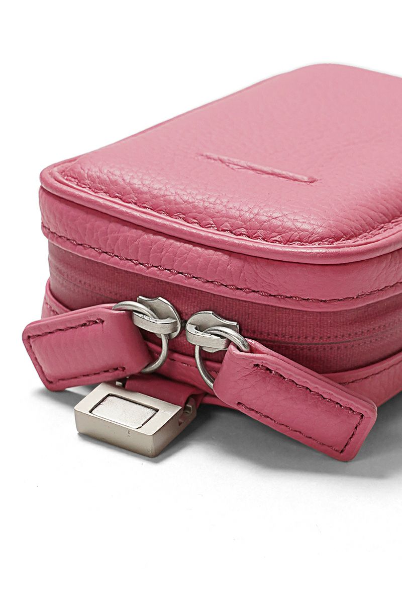 objcts.io(オブジェクツアイオー) iPhoneアクセサリー デタッチャブルストラップ付レザーマイクロバッグ