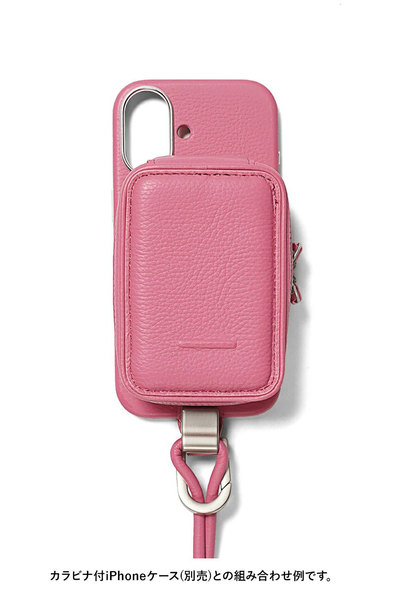 objcts.io(オブジェクツアイオー) iPhoneアクセサリー デタッチャブルストラップ付レザーマイクロバッグ