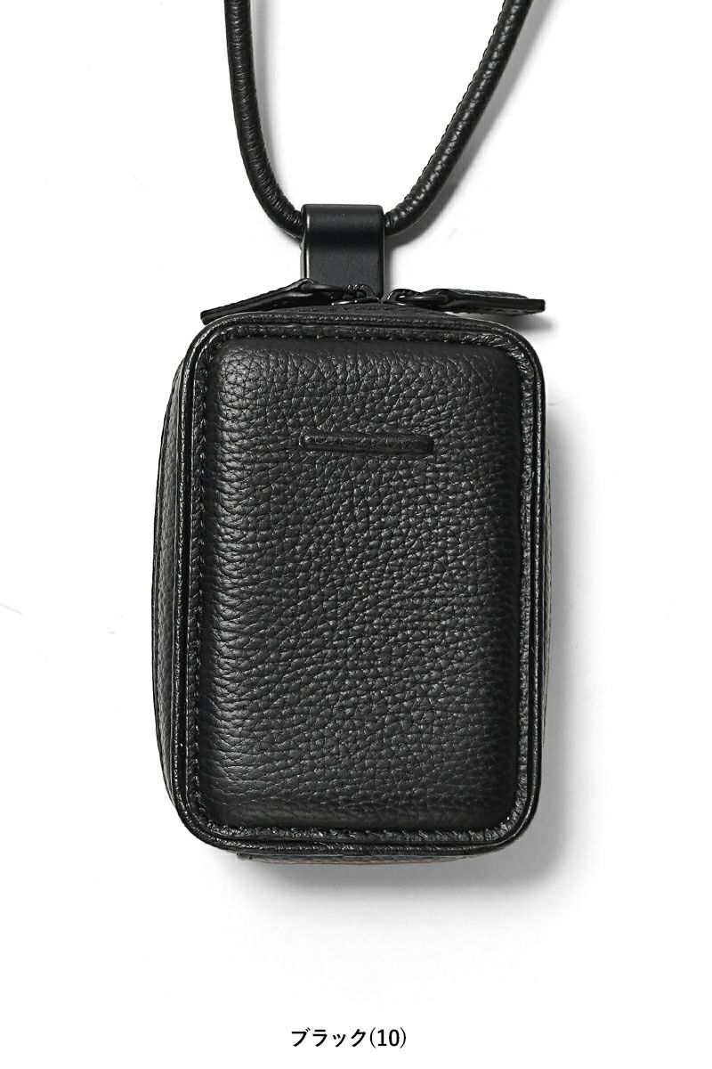 objcts.io(オブジェクツアイオー) iPhoneアクセサリー デタッチャブルストラップ付レザーマイクロバッグ