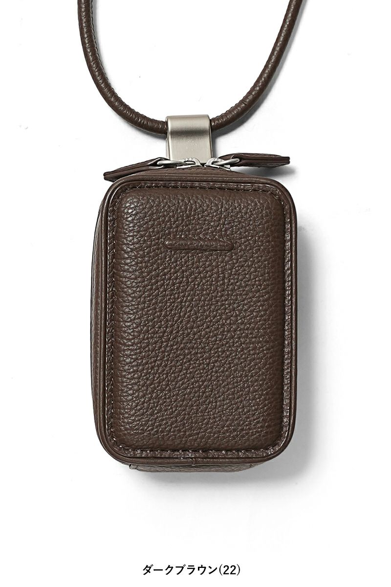 objcts.io(オブジェクツアイオー) iPhoneアクセサリー デタッチャブルストラップ付レザーマイクロバッグ