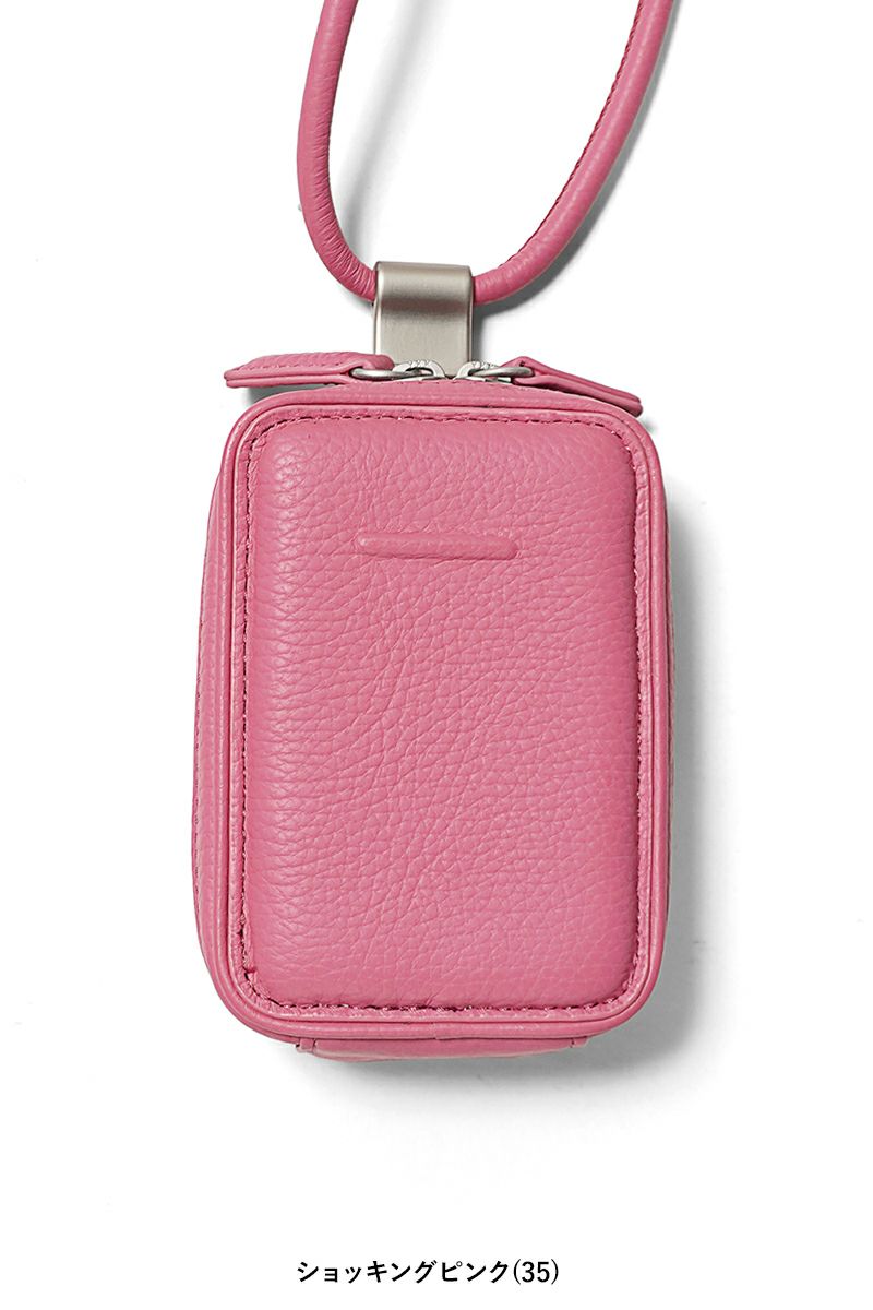 objcts.io(オブジェクツアイオー) iPhoneアクセサリー デタッチャブルストラップ付レザーマイクロバッグ